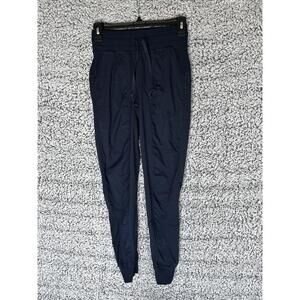 Lululemon Dance Studio Mid-Rise Ribbed Jogger Pants Navy Size 2